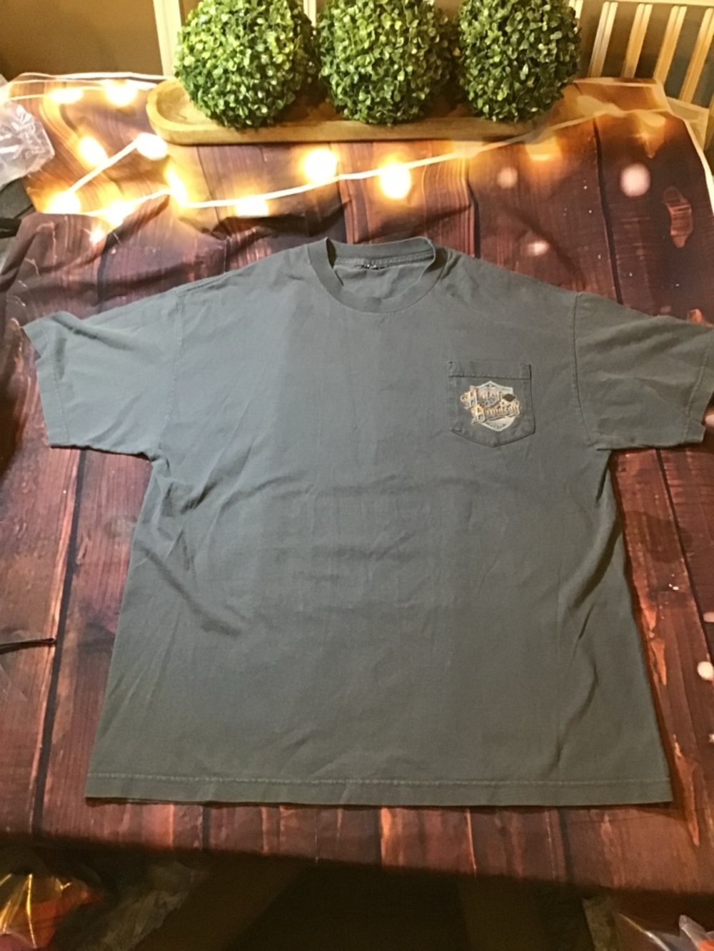 Harley Davidson voodoo New Orleans charcoal-colored men’s shirt